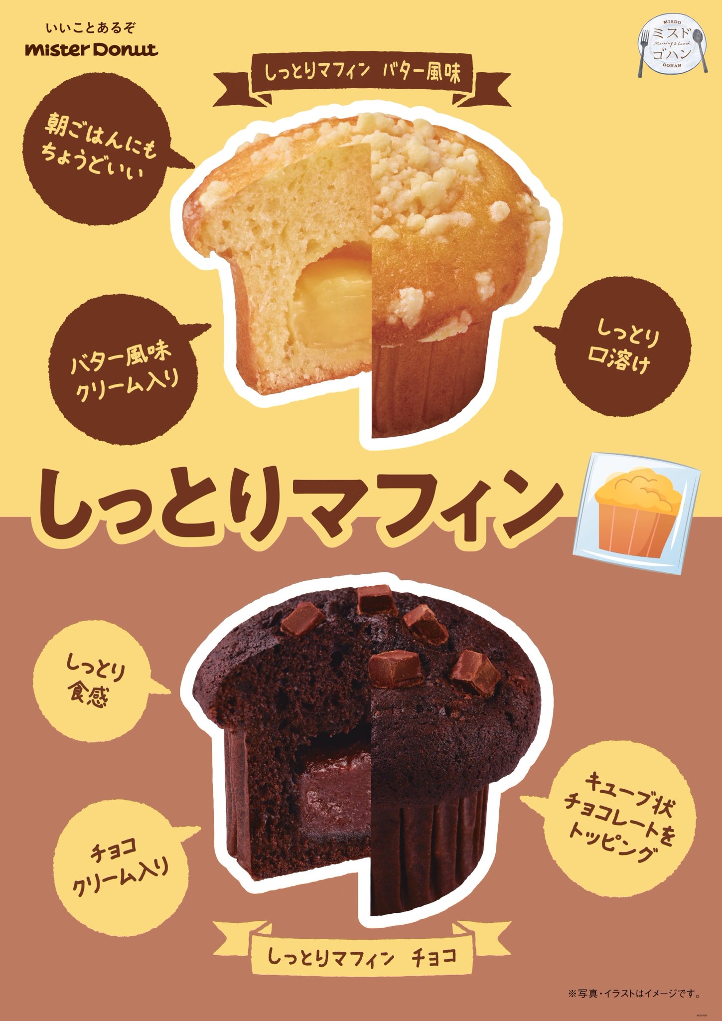 ジンジャーブレッドドーナツマフィンのレシピ