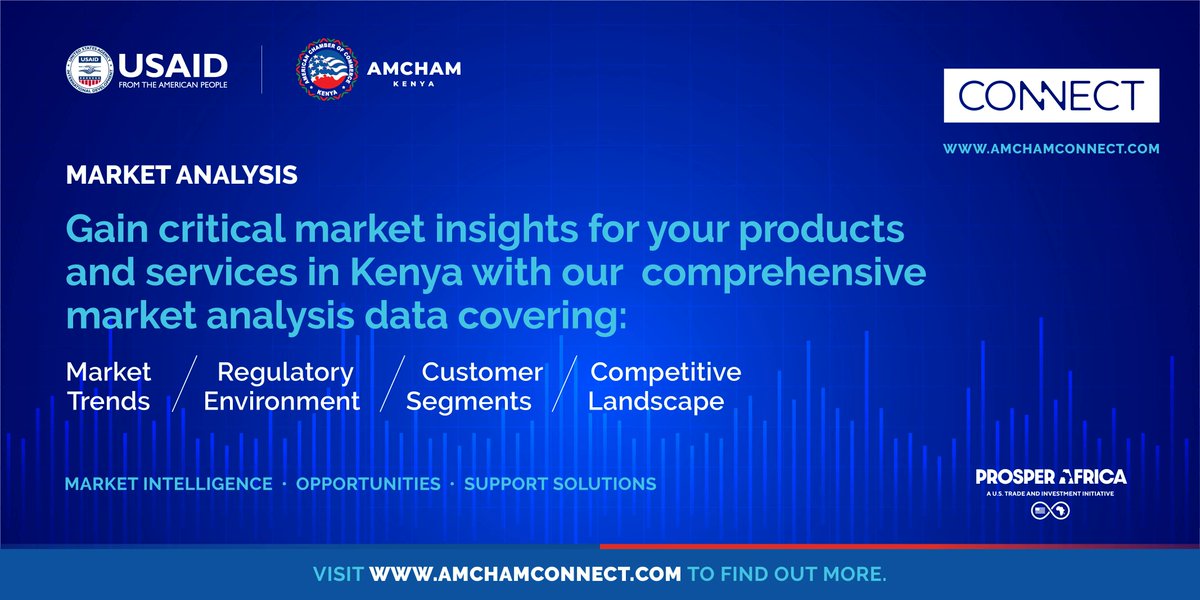 AmChamKE's tweet image. Explore our in-depth analysis of various industry sectors in Kenya focused on customer segments and buying patterns, competition and the economic environment including barriers to entry and regulation. Visit buff.ly/3zo4JDN #GrowYourBusinessinAfrica. #AmChamConnect