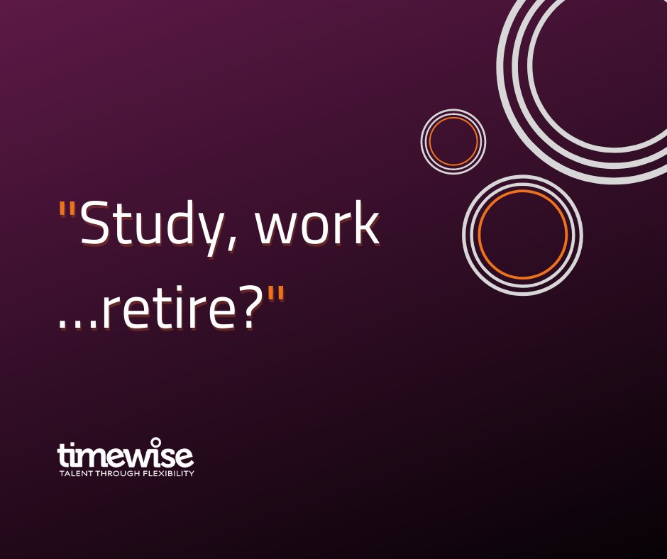 Timewise_UK's tweet image. The 3-tier life model is becoming outdated. 1 in 3 workers are over 50 &amp;amp; many have specialist skills business can&apos;t afford to lose. Making #flexibleworking more accessible – and inclusive - is key. Read our report on older workers, with @Ageing_Better: timewise.co.uk/article/flexib…