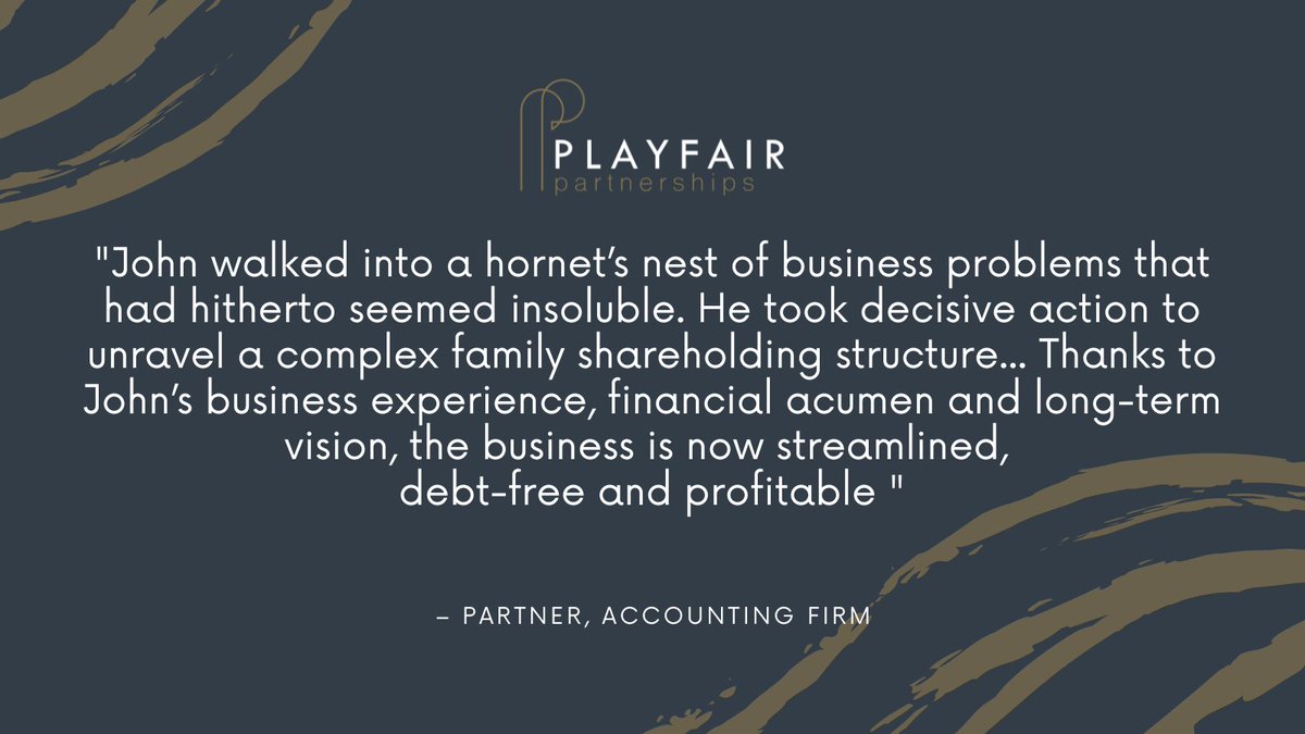 PlayfairPartner's tweet photo. This turnaround resulted in exactly what we were looking for 'streamlined, dept-free and profitable'!
#financialmanagers #financedirector #smeuk https://t.co/E302dwqGgK