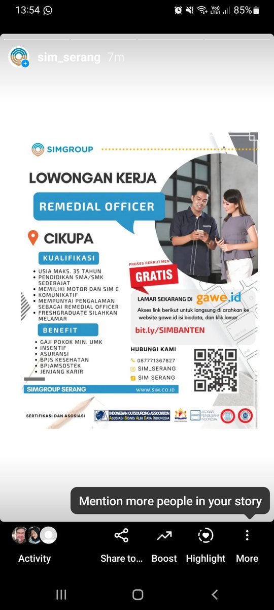 sim_serang's tweet photo. #lokersimgroup #lokerupdate #lokerbaru #lokercikupa #lokertangerang 

@infolokertng @twitlowongan https://t.co/z0lI8m2Lt0