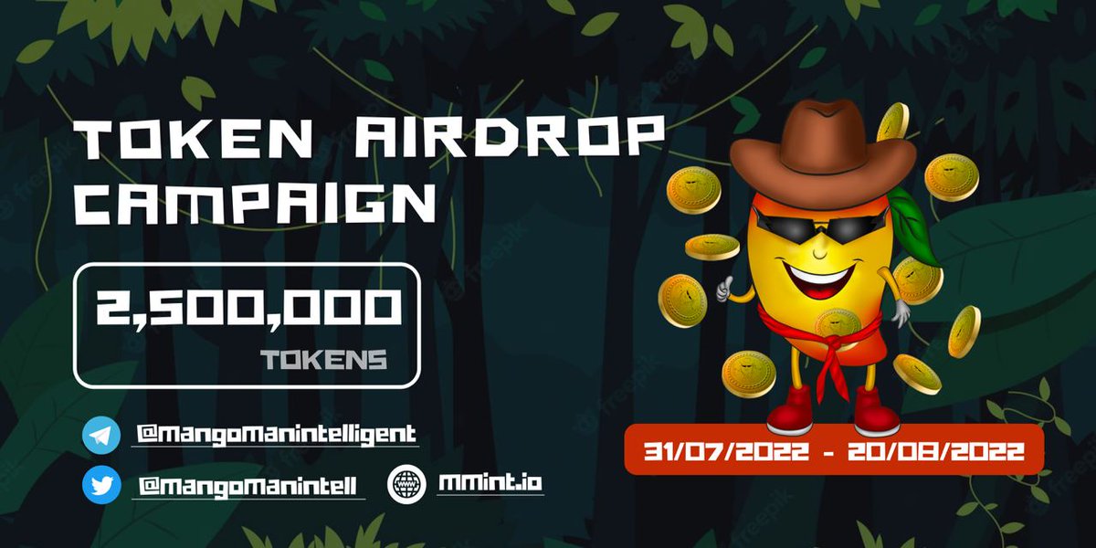 mangomanintell's tweet photo. To celebrate the success of MMIT, we are doing 2,500,000 MMIT tokens + $ 150 USDT GIVEAWAY CAMPAIGN 🎁 

Link:  https://t.co/ie9ooF6dgg

#MMIT #BSCGEM #AIRDROP #CRYPTO https://t.co/24ioWLa6v3