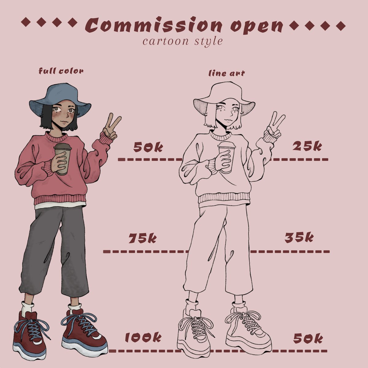 yeyopix's tweet photo. [COMMISSION OPEN]
🪐For local only (Indonesia)🪐
-RT and LIKE really appreciated-

Hallo guys, aku open commission style cartoon  nih. Kalau ada yang berminat atau mau tanya-tanya, bisa langsung DM twitter atau ig yaa. 

-Thank you-

#commissionopen #commission #artidn https://t.co/oxc9nEnyj3