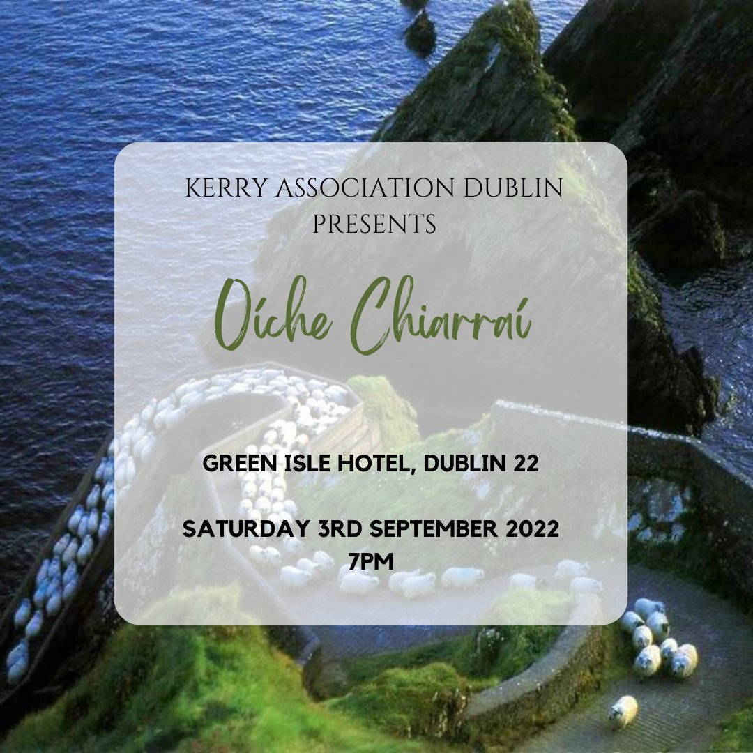KerryAssoc's tweet image. Join us to celebrate our current Kerry Person of the Year, Dr. Patricia Sheahan and our Laochra Chiarraí title holders, Listowel Tidy Towns @ListowelTT 
Tickets cost €75 per person and can be purchased online via this link - kerryassociation.ie/purchase-ticke… #KerryEvents #DublinEvents