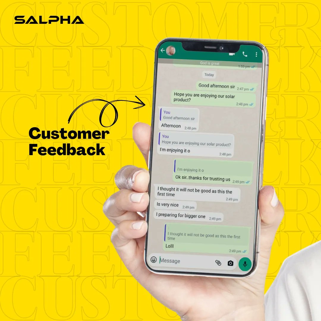 SalphaEnergy's tweet photo. Are you still waiting 👀,
Grab yourself one of our solar systems and enjoy stable light up 💡today.
#Gosolar☀️
#customerexperience
#salphaenergy #SolarEnergy #smartbusiness #EnergyAcess
#SolarStartups #SolarPower #Se4all #Light #Mdgs #SolarpanelSystem ⚡ https://t.co/kSljZMVR1B