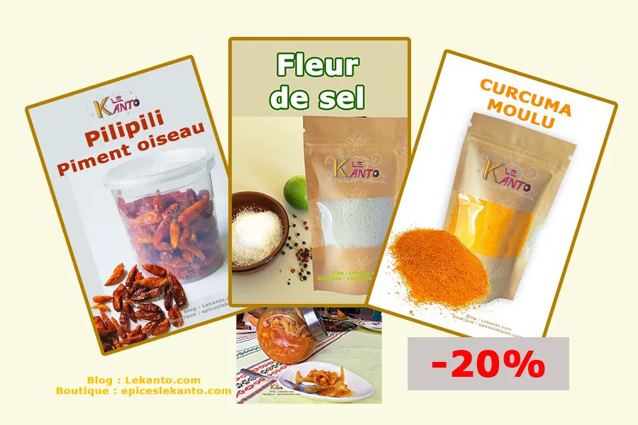 MADAKANTO's tweet photo. Salut à tous,
Avec seulement du curcuma, de la fleur de sel et du piment l’assaisonnement de votre citron confit est au beau fixe
#curcuma #sel #fleurdesel #epices #achards #citron #turmeric #salty #spices #pickled_lemon #venteenligne #lekanto #seasoning
 
https://t.co/81lLygNqXh https://t.co/Pwx3Del8Q2