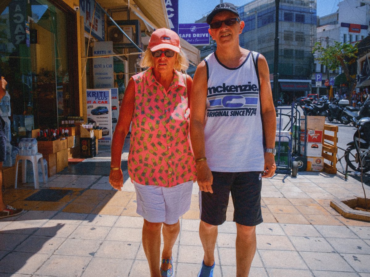 Gangelakis's tweet photo. "Τhe tourists" is a series of photos I have taken in my effort to document the human geography of tourism in  Crete.

#streetphotography #nftphotography #documentaryphotography https://t.co/liWz66ycKm