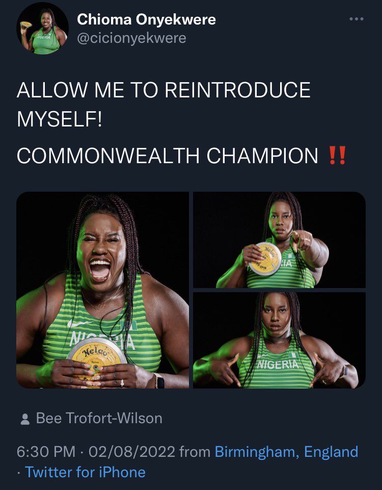 firstladyship's tweet photo. Not trying to start a gender war, but women have done Nigeria proud in recent times. Women are better managers. India &amp; Barbados have female presidents. When are we going to start discussing a Nigerian Female President? Congratulations to Chioma Onyekwere &amp; other Amazons👏 https://t.co/GPpH4WWSnw