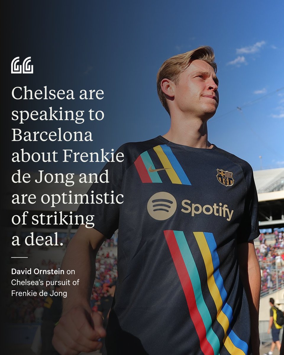 TheAthleticFC's tweet photo. Raheem Sterling ✅
Kalidou Koulibaly ✅
Gabriel Slonina ✅
Carney Chukwuemeka 🔜
Marc Cucurella ⏳
Frenkie de Jong ⏳

Chelsea are busy in the transfer market; they are optimistic over deals for Marc Cucurella &amp; Frenkie de Jong.

📝 @David_Ornstein 

➡️ https://t.co/jh14WUEQbs https://t.co/woskivW1h5
