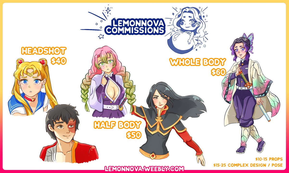 LemonnovaArt's tweet photo. @MsDopeyGames May i recommend myself? 👀 i take big orders and comp some discounts too! 💖 https://t.co/1DjOs0AU4D