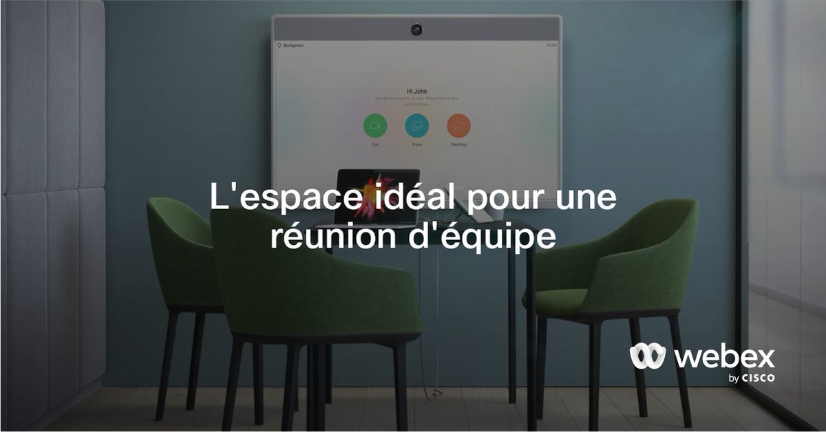 Besoin d'un espace flexible pour une réunion d'équipe rapide ?

Notre espace de réunion moyen est parfait pour les conversations rapides et les réunions ponctuelles.

Pour en savoir plus : cs.co/6016zscEe