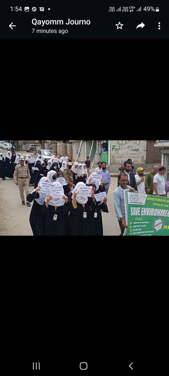 LangateMc's tweet photo. Awareness camipgn, road show and plog run in collabration with Girls Hr sec school Langate held today as a part intensive campign on BOSUP By MC Langate.. @ULBKASHMIR @advozshahnawaz https://t.co/yTUN5N4MIs