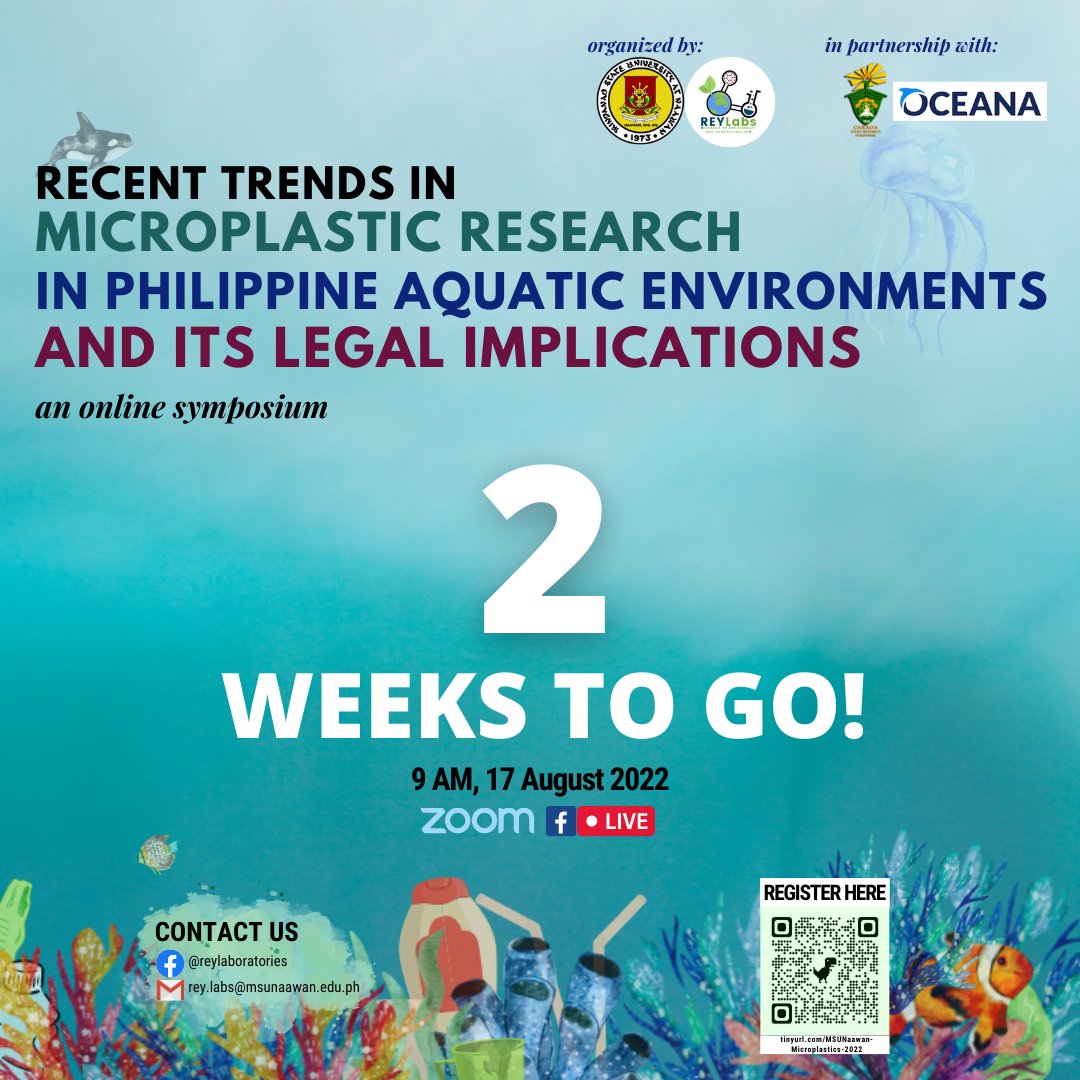 reylaboratories's tweet photo. Join us on Aug. 17,  at 9 AM PST on Zoom &amp; FB Live. 

We invited speakers from different parts of the world to give us a better understanding of how microplastics can affect us &amp; our aquatic ecosystems; and what we can do against plastic pollution. Scan the QR below to register! https://t.co/IdttQye2D4