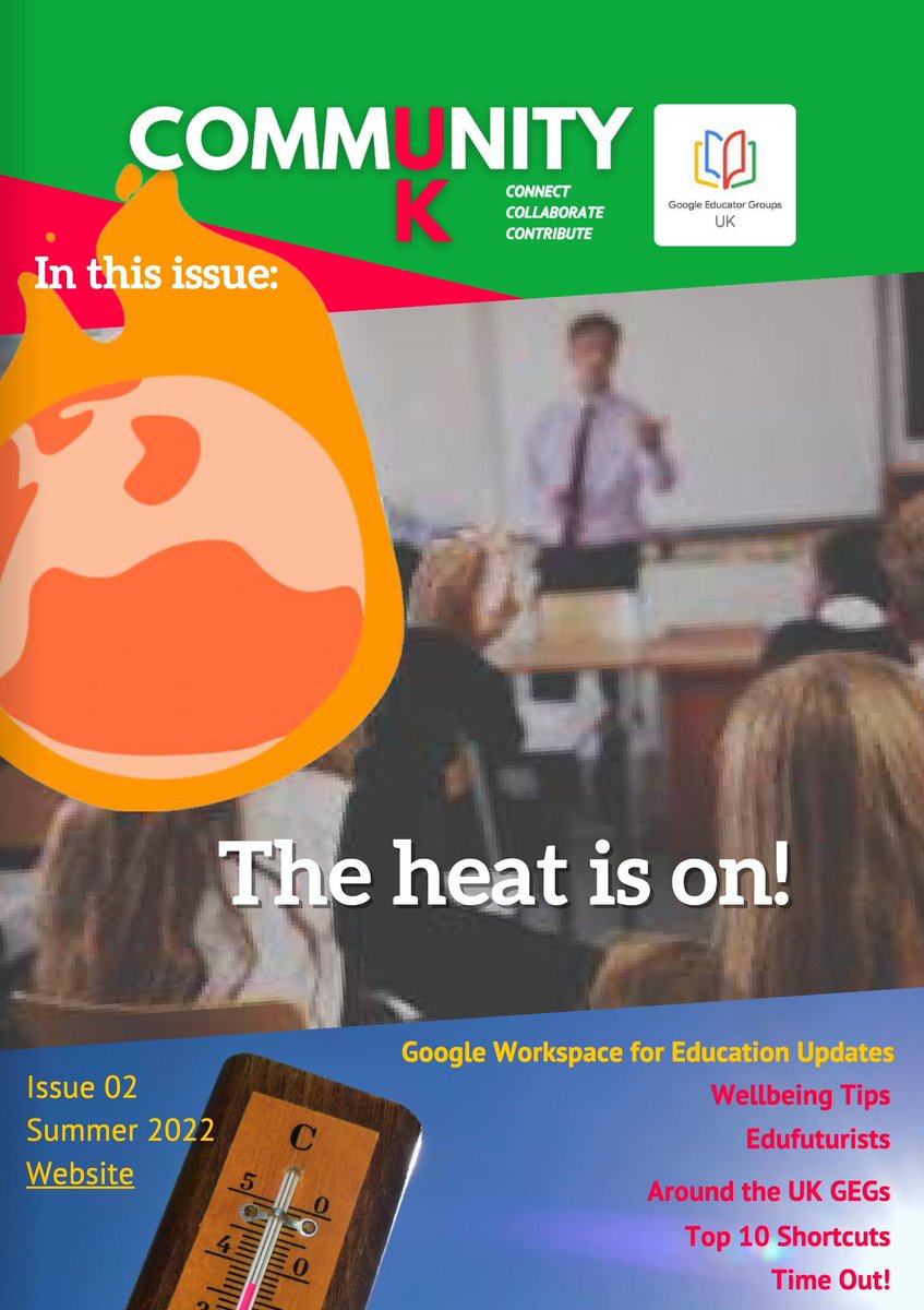 abid_patel's tweet photo. @DeputyGrocott Hey #FFBWednesday! Check out the #Summer2022 edition of the @GEG_UK magazine #CommunityUK!
π₯° Huge thanks to the #GEGUK team for contributing to this & especially to @Rangathetrainer for putting it altogether!
π Read here: https://t.co/X6f6iXyL8M
#EdTech #EduTwitter https://t.co/W76UR9omt5