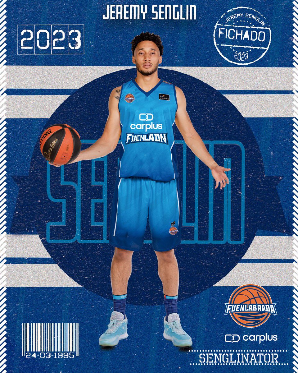 ✍️FIRMADO

Jeremy Senglin ➡️ 2023

💥 Pólvora para el perímetro del Carplus Fuenlabrada 

ℹ️ bit.ly/3QxX3of

#FuenlADN #25FuenlACB