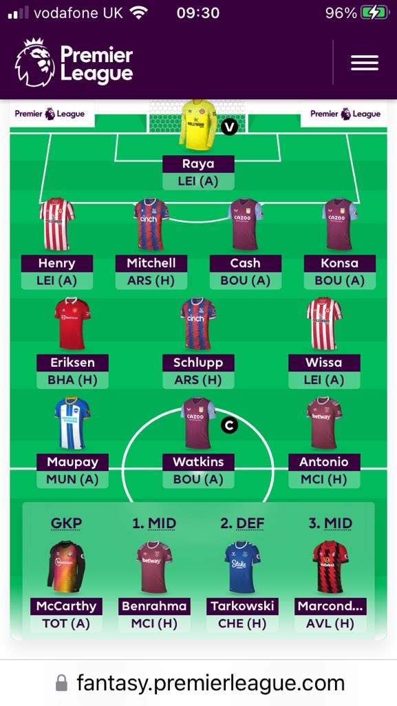 aidansmith144's tweet image. “The Bees Connection” FPL. No room for Dallas, Forshaw, Mepham - injured or unlikely to play. Am I missing any other former players or ones that would qualify through parentage?