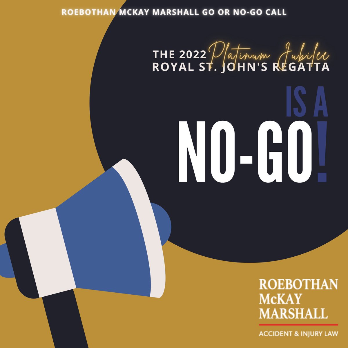 Today’s running of the 204th Platinum Jubillee Royal St. John’s Regatta is delayed. Join us tomorrow, Thursday, August 4th for the Roebothan McKay Marshall Go, No Go Annoucnement.
