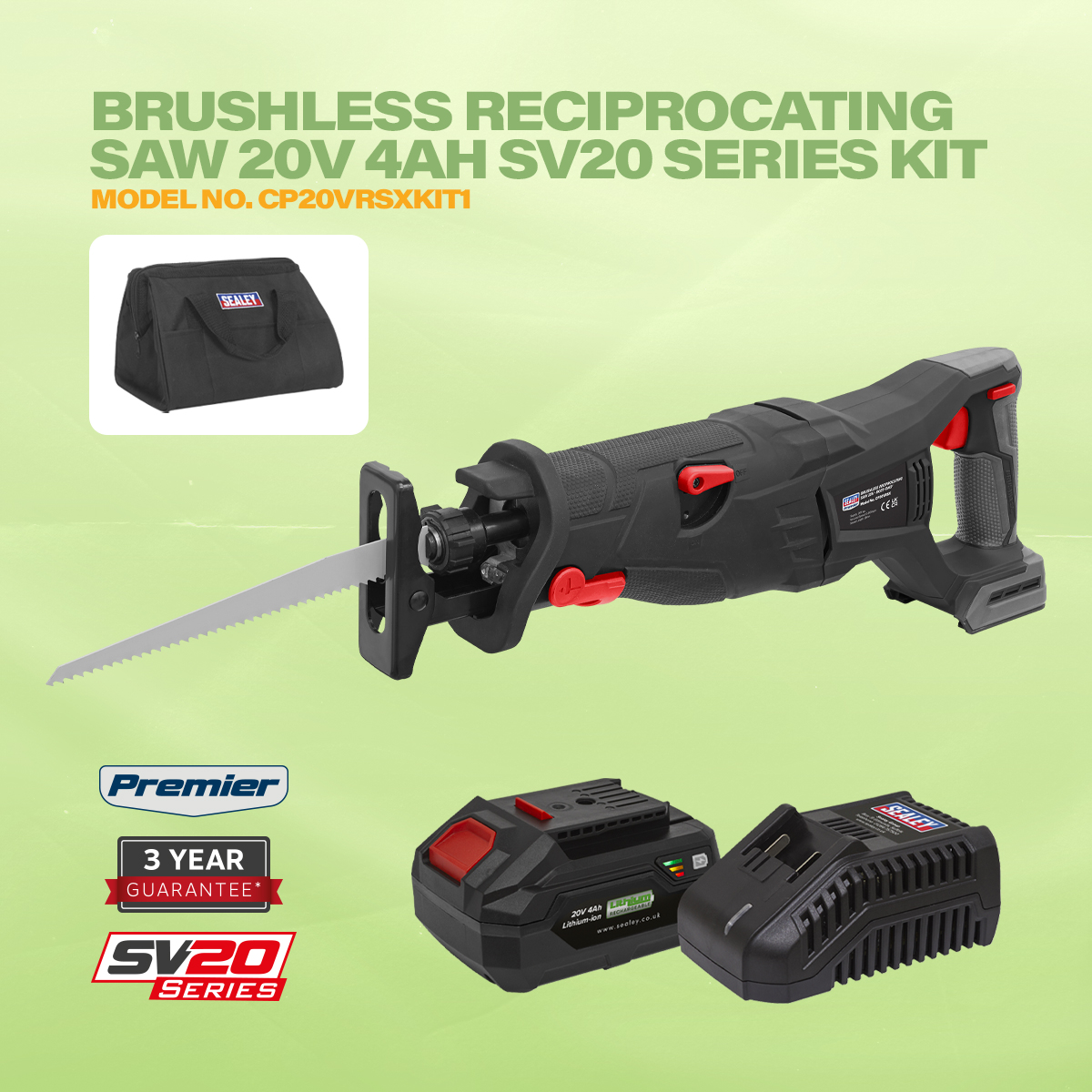 Sealeytools's tweet photo. NEW! A powerful brushless and cordless reciprocating saw that is suitable for cutting wood, board and soft metals.
Part of our SV20 Series.
Tap to buy https://t.co/18lPUlDMWL

#Sealey #SealeyTools #ToolPromotion #20VRange #OneBatteryFitsAll #Brushless #Saw #ToolsOfTheTrade https://t.co/7RhPxiH2Lu