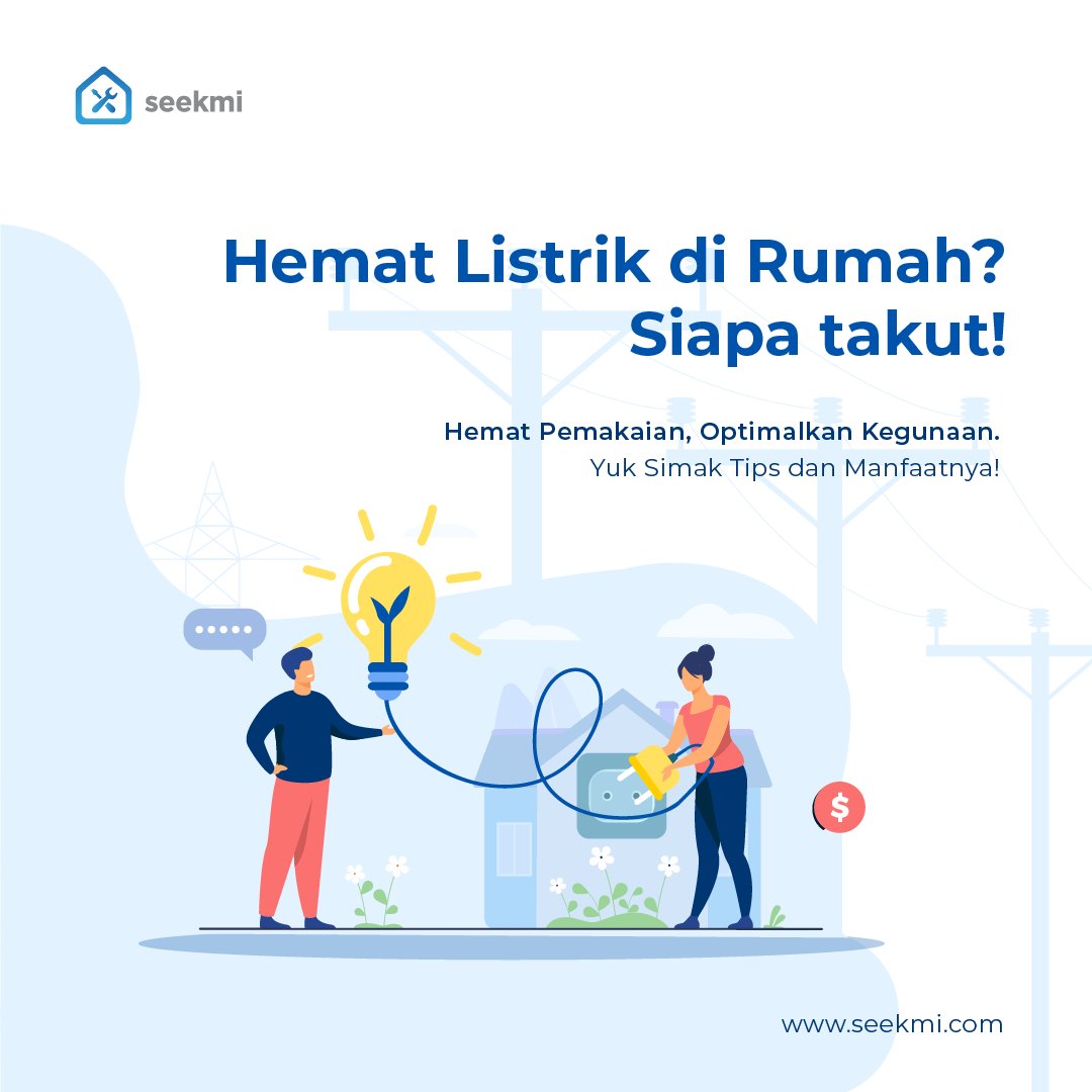 Tips Mengehmat Pemakaian Listrik:

1. Mematikan Perangkat elektronik yang tidak di perlukan
2. Menghemat Pemakaian Air
3. Mengatur Penggunaan AC ruangan
4. Menggunkan Lampu LED
5. Rutin membersihkan mesin pendingin/kulkas