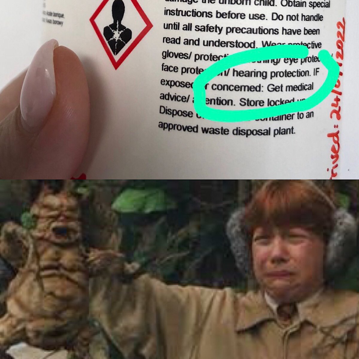 ines_boehm's tweet photo. Surely this must be a magical compound if you need to wear hearing protection… Total Harry Potter flashback 😅 https://t.co/AUgoSzNdrY
