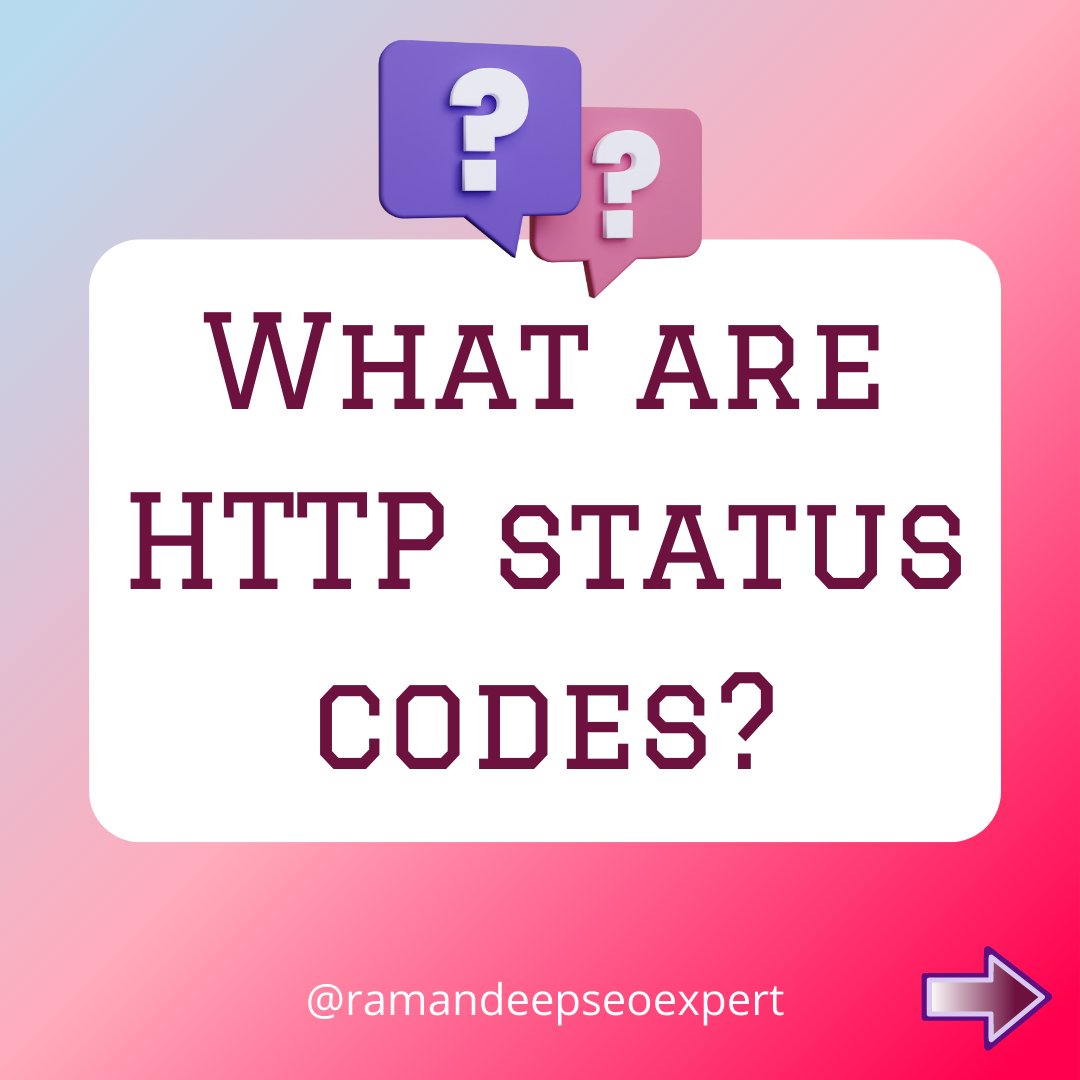 Ramanseoexpert's tweet image. What are HTTP STATUS CODES?

#statuscode #onpageseo #httpstatuscode