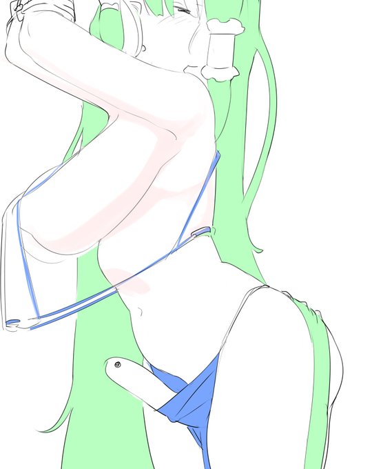 これはけっこう前に描いたさなパイのラフです 