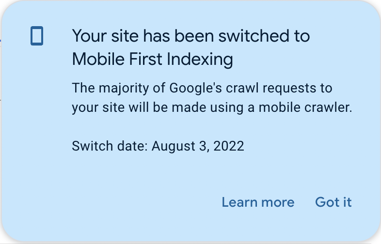 Is there a new wave of mobile first switches? #google #mobile #crawler
