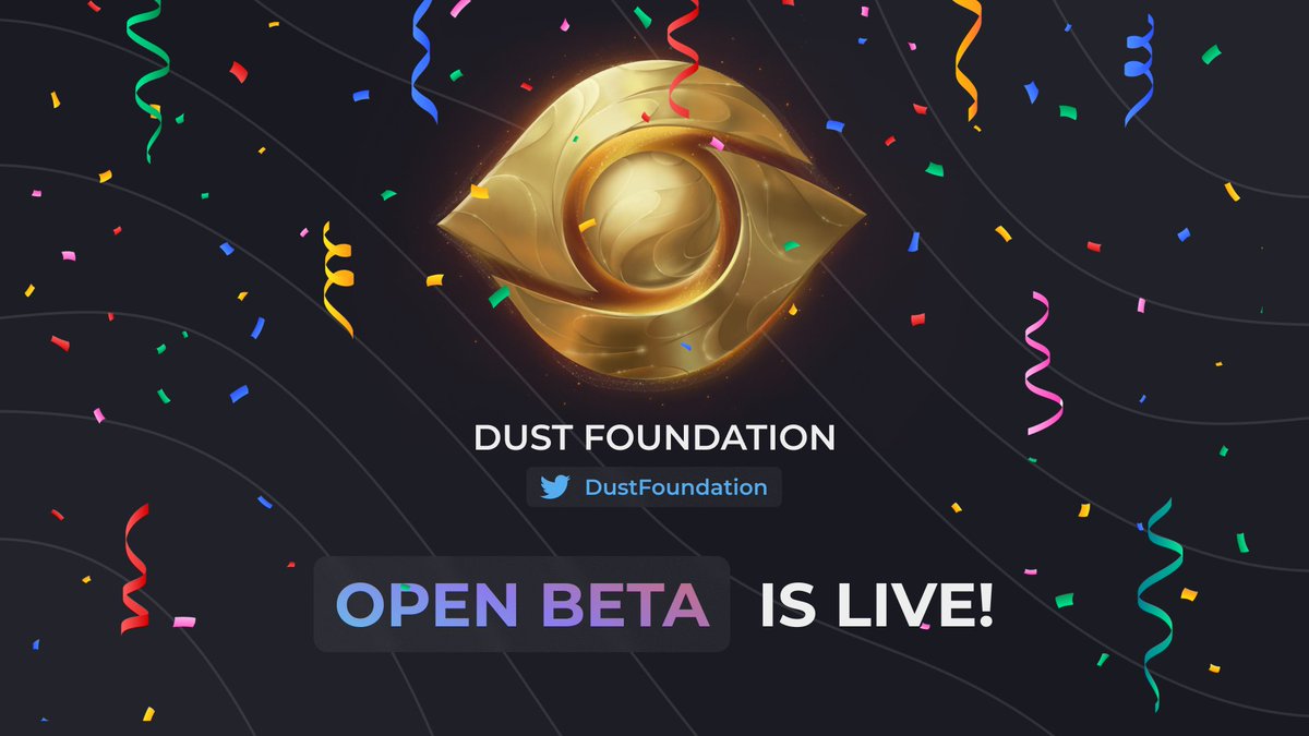 Ура криптаны, мы запустились💪
Наша платформа dust.foundation , готова принять новых пользователей...
Мы находимся в "OPEN BETA" - мелкие недочёты возможны, мы постараемся очень быстро их исправить, если вы сможете их найти)
Ждём вас в нашем обновлённом сообществе🤟