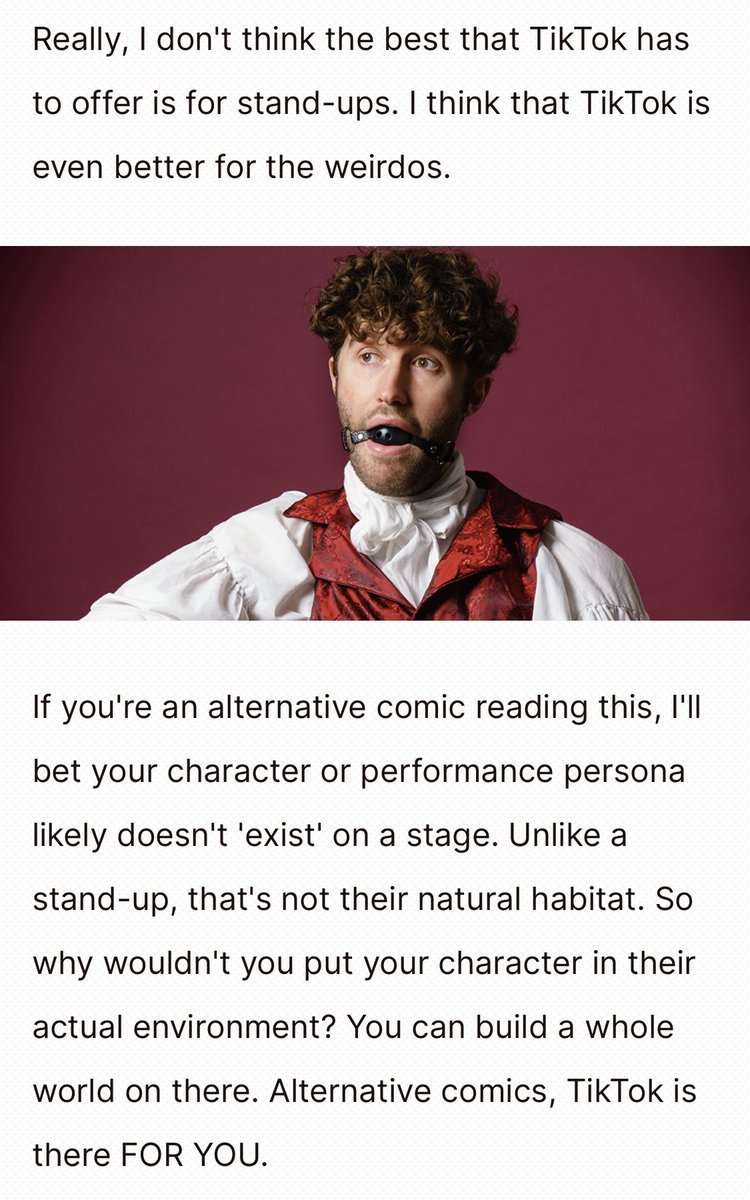 brightybuoy's tweet photo. Clowns! Alternative comics! Weirdos TikTok is so much better than you think https://t.co/Hq8xUgHt1R https://t.co/FGrtBvV031