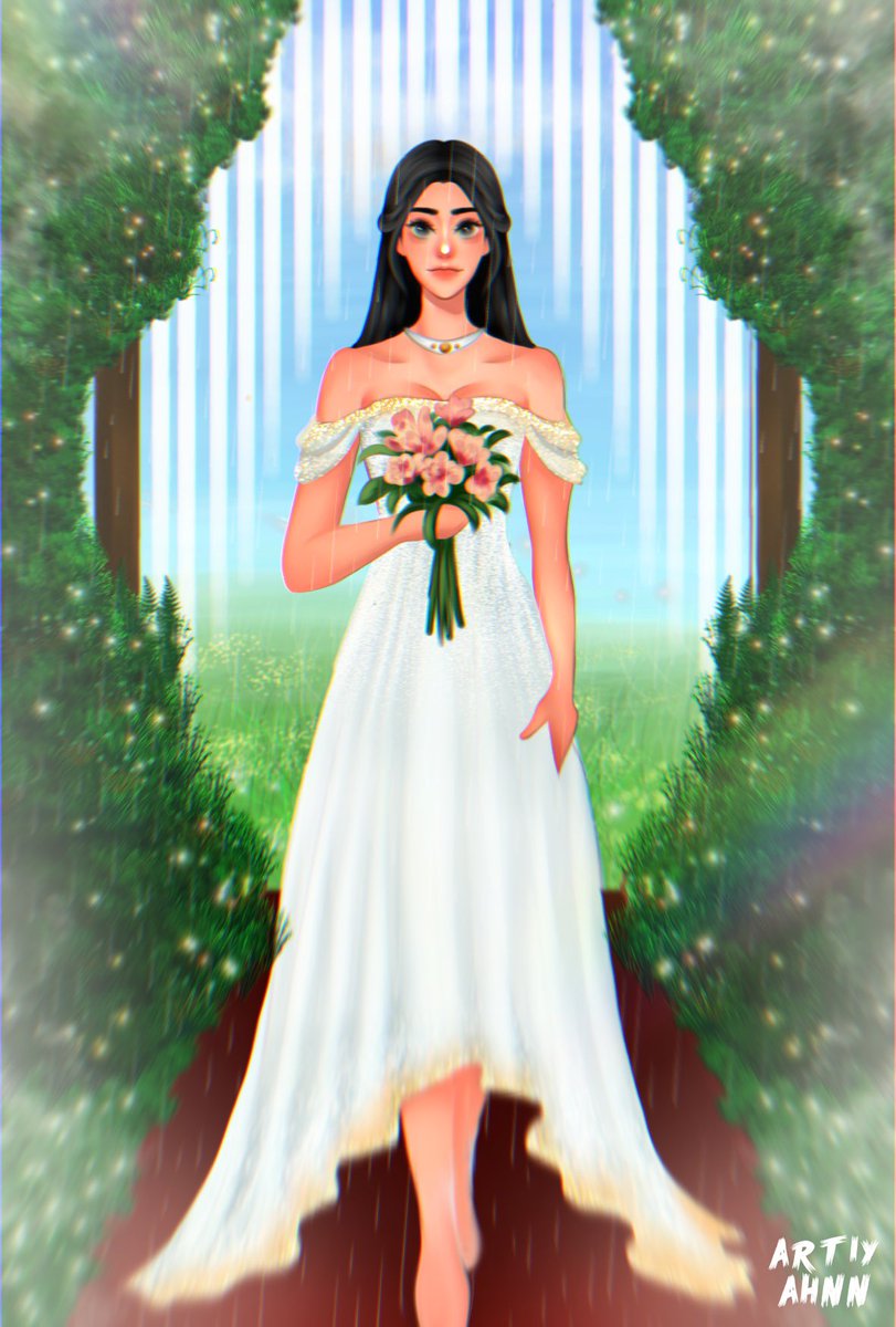 seunchoul's tweet photo. “It was probably the dumbest idea to pretend to have a wedding in a garden while it was raining... and walking on a red carpet barefoot with handpicked flowers in my hands... but I still did” :)

@4reuminct #OYE37 https://t.co/4OremsrfcB