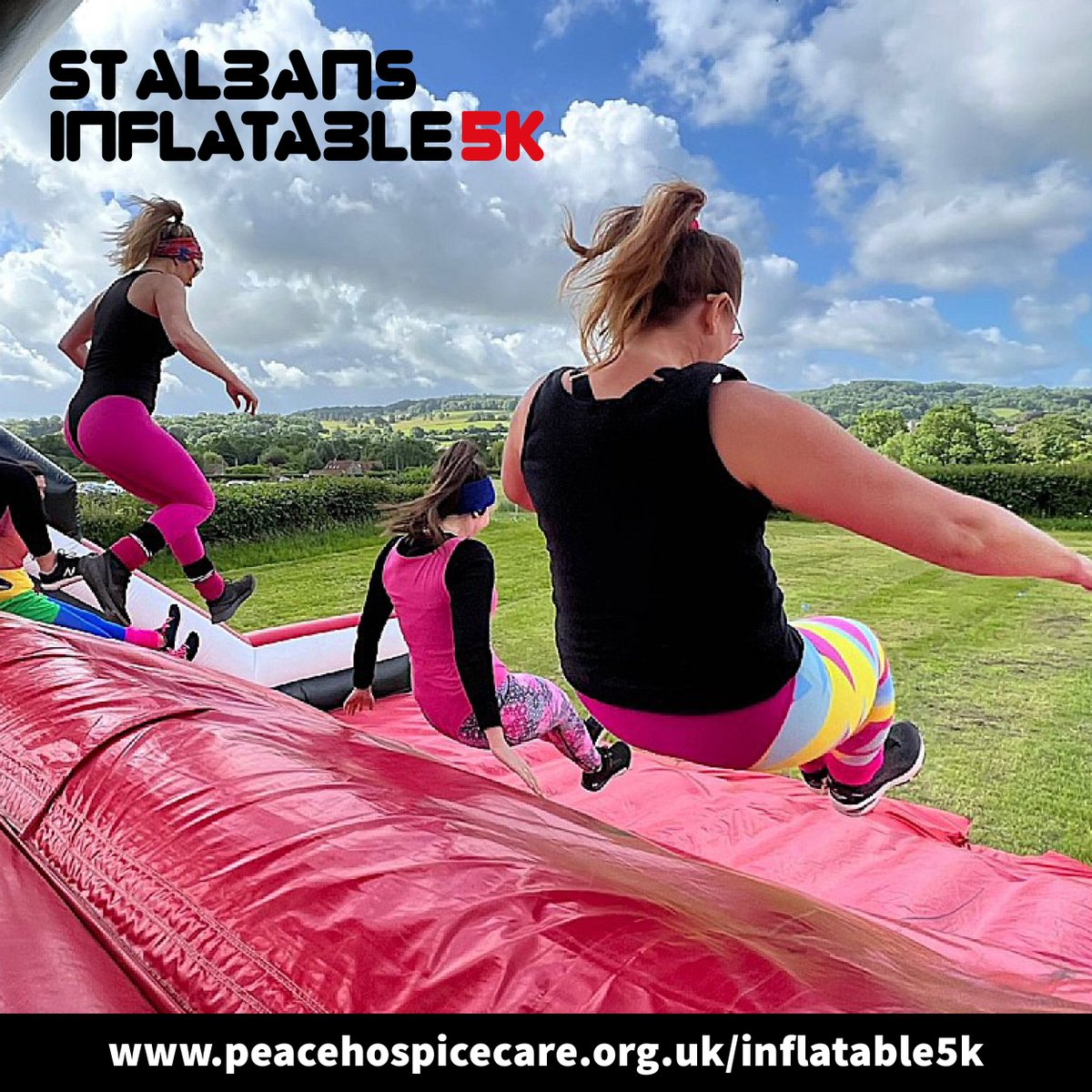 Is this the #fundraising event you've been waiting for? Bounce your way around the world's largest #inflatable 5k in #stalbans on 3rd September - how much fun is that going to be! Deadline for sign-ups is 23rd August, so get a bounce on &amp; register today! peacehospicecare.org.uk/event/st-alban…