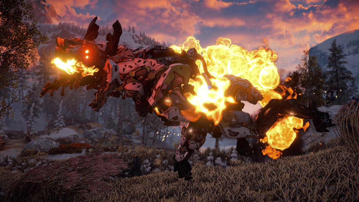 BananaTomPs5's tweet photo. Rocket powered Scorcher 🚀🔥🔥
#HorizonForbiddenWest 
Made by @Guerrilla 
#photomode #aloy #PlayStation5 #VirtualPhotography #gamergram #ThePhotoMode #PlayStation #RiseAboveOurRuin #beyondthehorizon #VGPUnite #psblog #ps5 #zarngaming #VirtualPhotographyLive https://t.co/LeAdDvvCU7