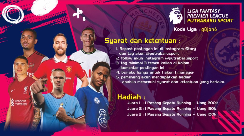 Yang mau join gaess, bantu up min <a href="/pisangij01/">FPL Liga Pisangijo</a> thanks 🙏🏻