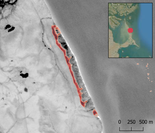 i_nitze's tweet photo. Cool to see improvements in our #AI #thawslump detection model, getting rid of some nasty false positives. 😍😎
@AWI_media GPU running on full steam for more tuning.
@AlexandraVerem @ko_heidler @Permafrost_RS
#permafrost  @planet #landslides #Arctic #remotesensing https://t.co/lCbAlCMaY5
