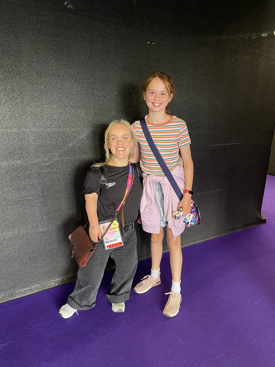 cswiggsy's tweet photo. Great morning at the Commonwealth games yesterday @thecgf @TeamEngland My daughter is still buzzing from meeting one of her inspirations @EllieSimmonds1 and seeing the swimming live! Well worth the 350mile round trip 🏊‍♀️ #CWG2022 #CommonwealthGames2022 https://t.co/1ojkEvbUZe