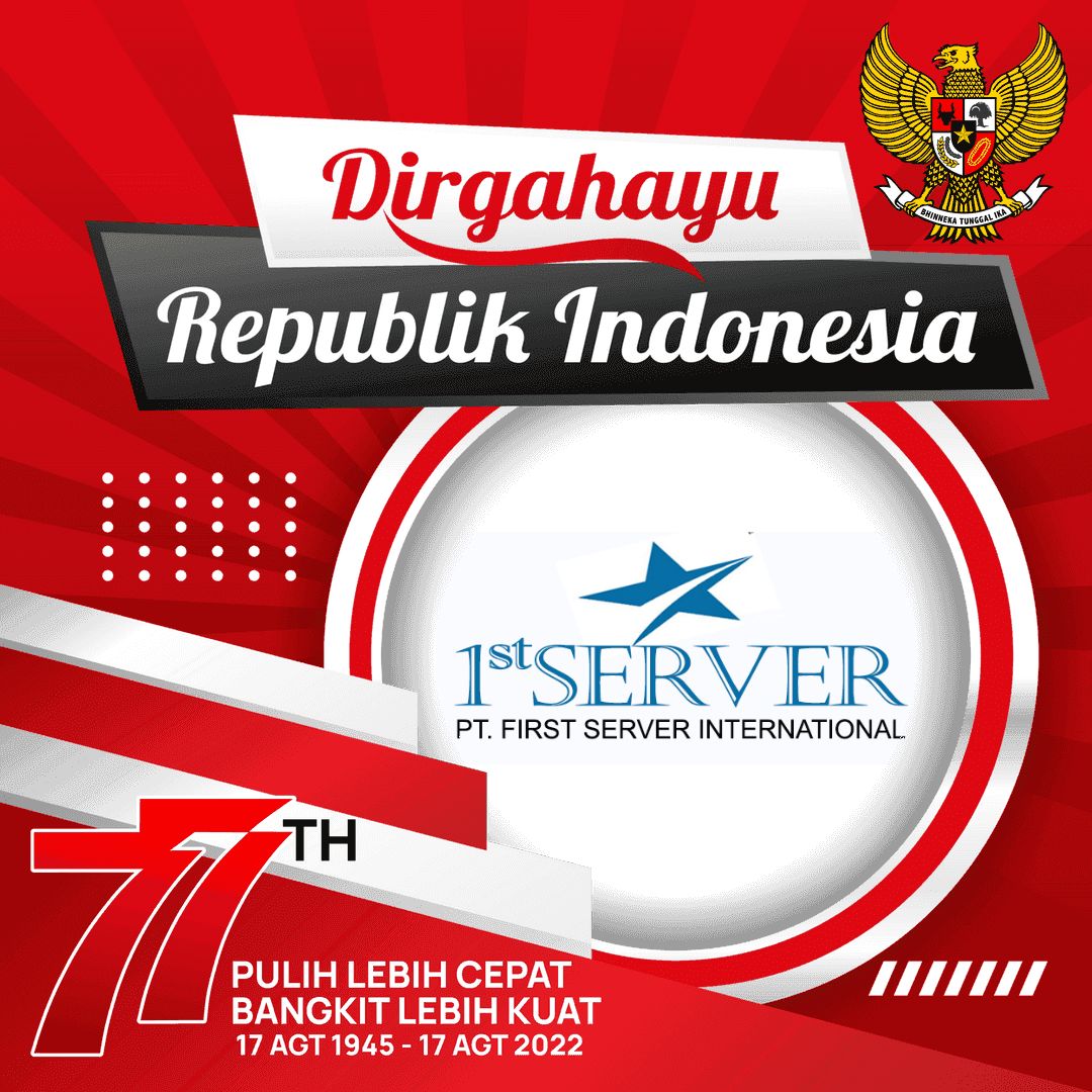 Gebyar Promo Kemerdekaan Republik Indonesia ke 77 #DirgahayuRI #HUTRI77 #PulihLebihCepat  Dapatkan Diskon Hosting sampai 50% my.1stserver.com/announcements/…