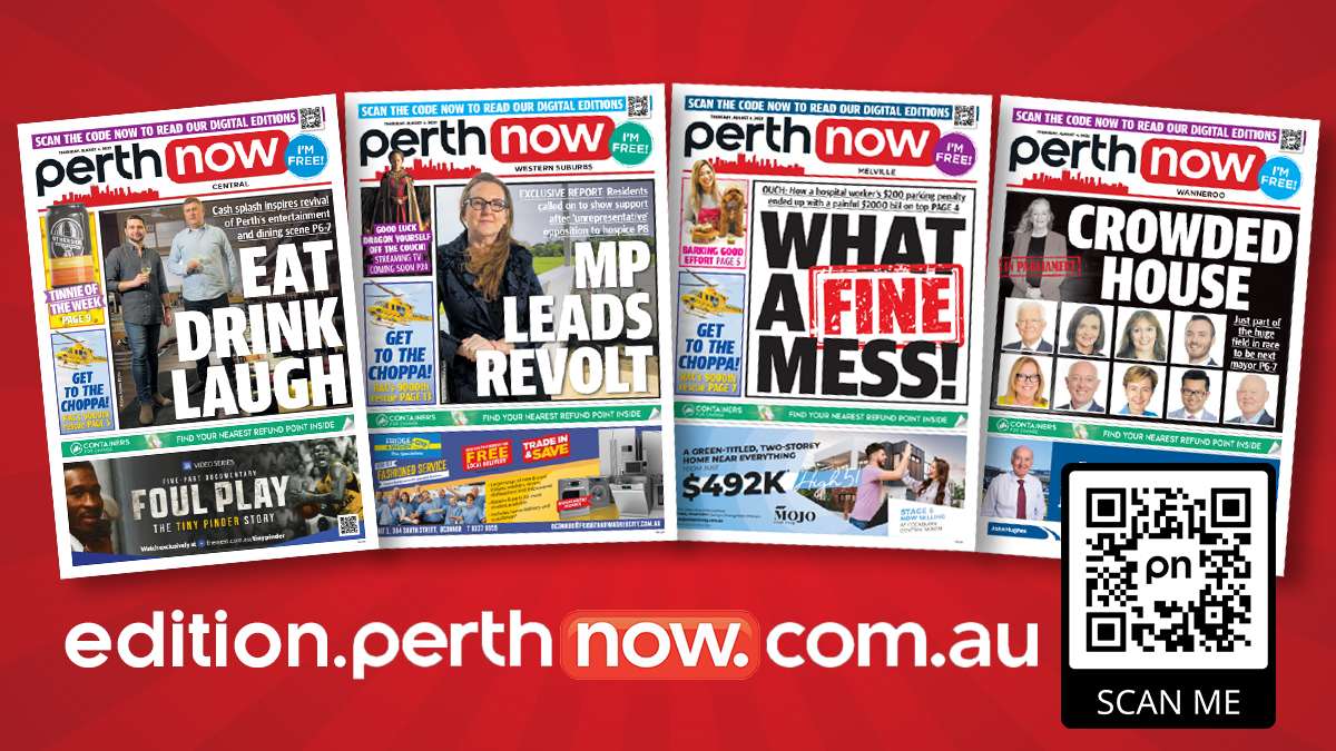 arylenerw's tweet photo. Tomorrow's @PerthNowLocal newspapers. Read them online in the morning at https://t.co/VFNFssJ2za. https://t.co/ZpJ1lj3eaH