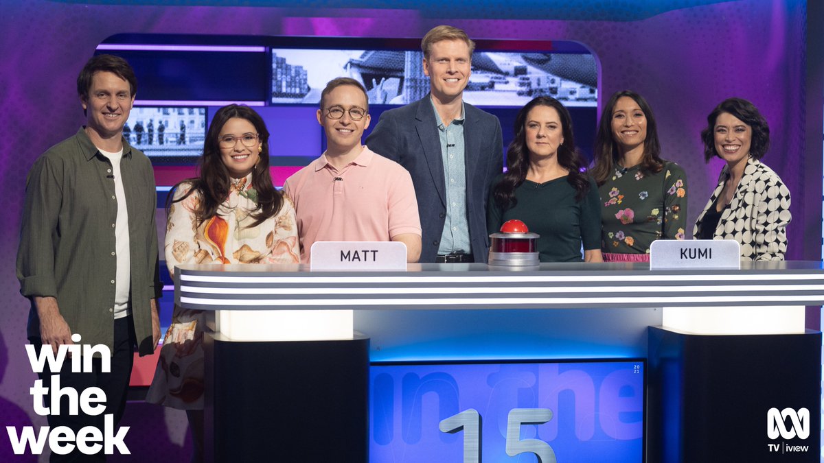 markhumphries's tweet photo. Win The Week returns for Season 2 tonight! Absolutely cracking episode with @kumitaguchi, @craigreucassel and ringmaster @alex_c_lee. 8pm, @ABCTV https://t.co/ecFu87Xem4