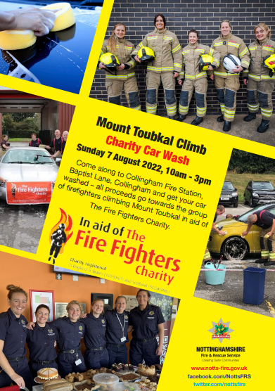 Collingham Fire Station are hosting a car wash this Sunday raising money for the Mount Toubkal Trek Team. 

🚗 Head there between 10am and 3pm to get your car washed and to help us raise money for the <a href="/firefighters999/">Fire Fighters Charity</a> 🧽
