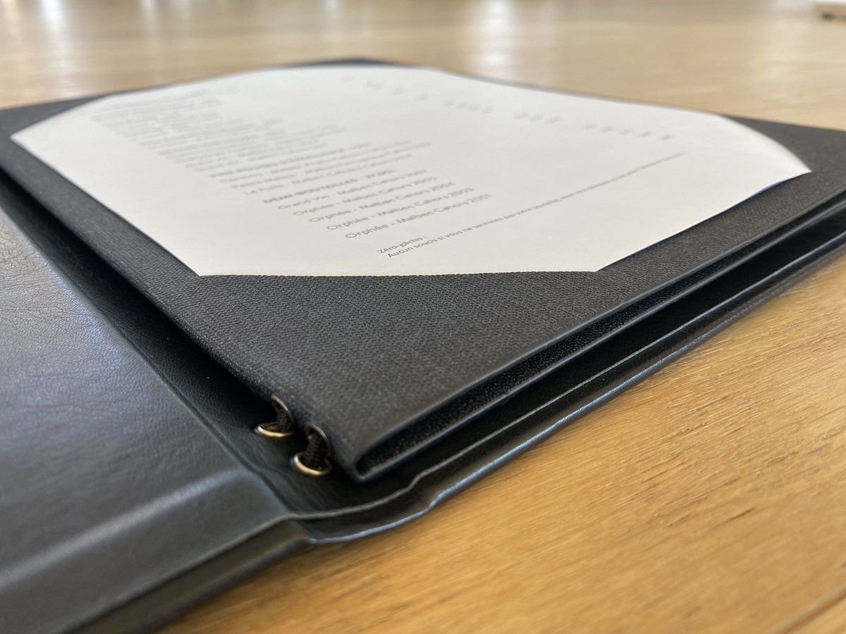 Our wine list at <a href="/ChateauChambert/">Chateau de Chambert</a> restaurant grows at Warp speed, so we needed a larger format! It has arrived and it’s great 👍 Thank you <a href="/TheMenuShop/">Menu Shop UK</a> !!!