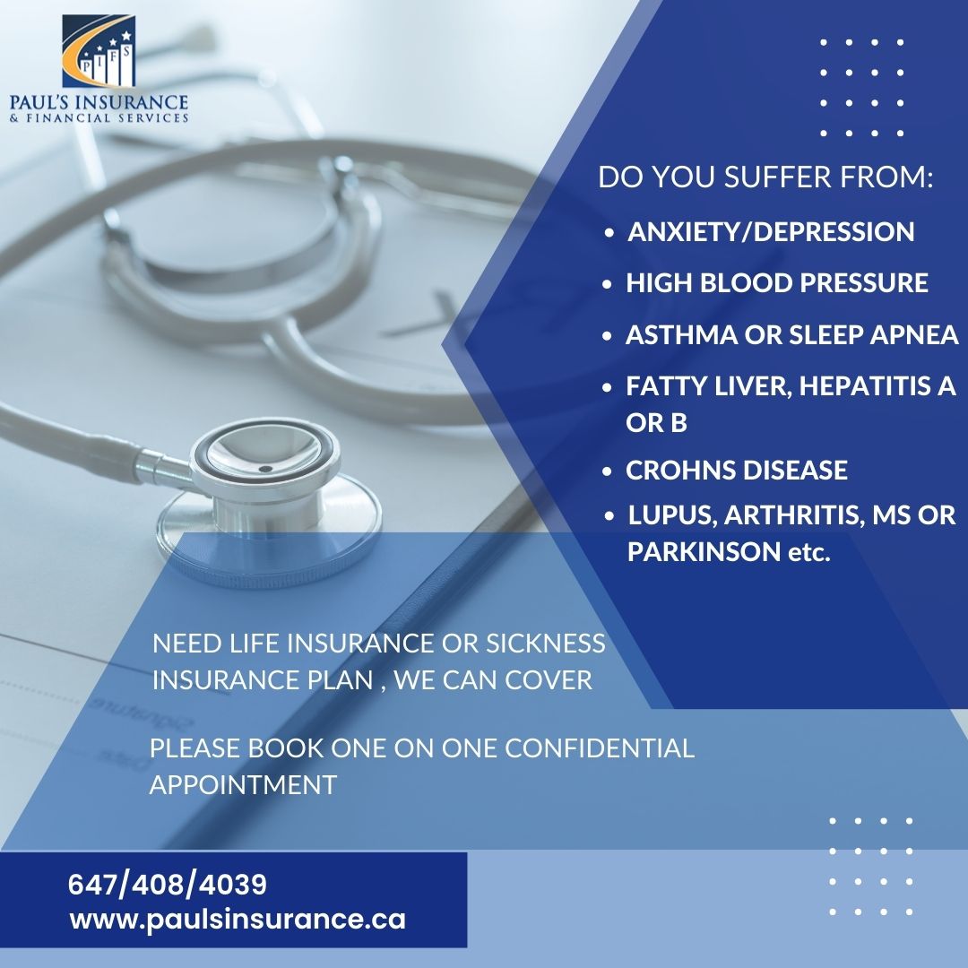 PaulsInsurance's tweet image. 👍 We got you covered!

👉 Do you need #LifeInsurance or #sicknessinsurance plan?

🤝 Please book one on one confidential appointment

📞 Call us for more details - 647/408/4039

🌐 Visit us: paulsinsurance.ca

#insurance #paulsinsurance #Wednesday #HappyCustomers #healthy