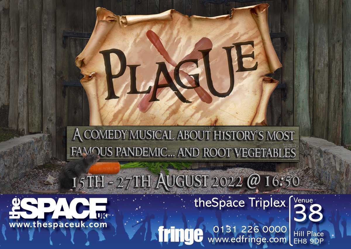 cvldevine's tweet photo. First, I’m of to #EdFringe to perform in ‘Plague’ @plagueonstage and I can’t wait! #PlagueIsComing https://t.co/1kVCeHGmrZ