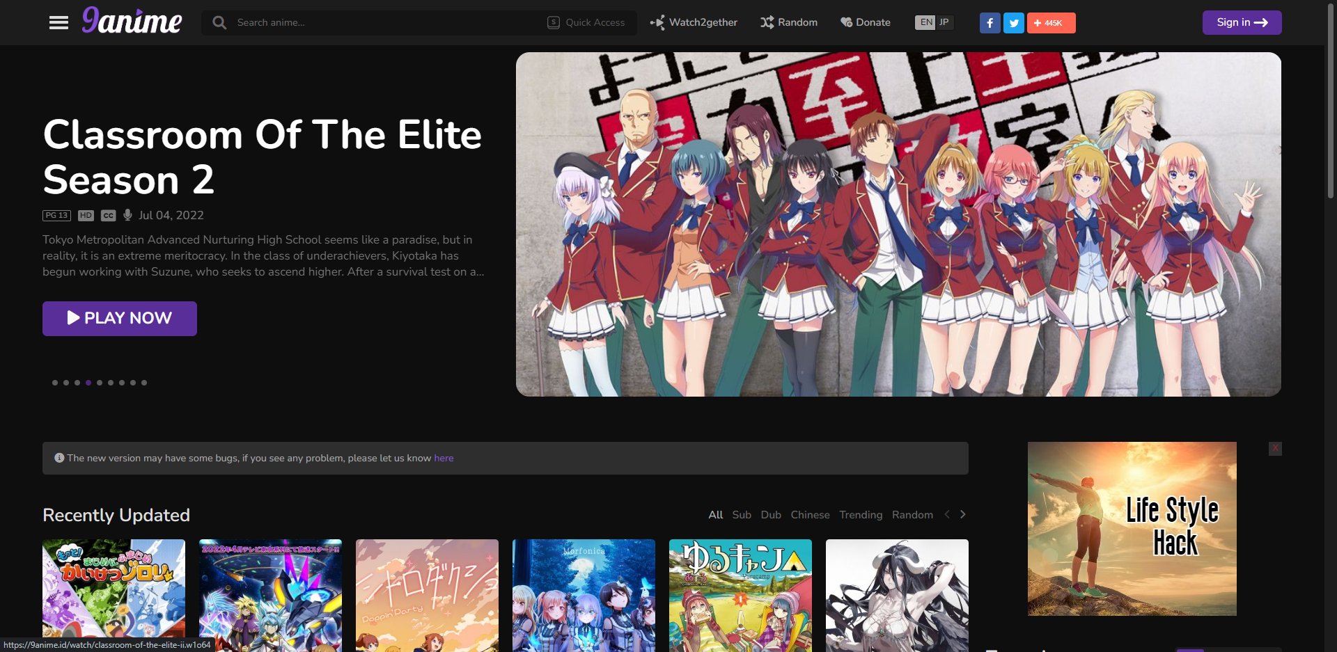 plop on X: new 9anime update is some ui/ux porn i can get into. / X