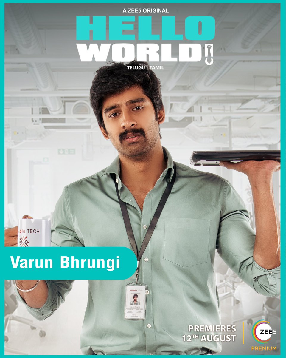 Meet Varun, Software Intern 1/7 Oh my, wasn't he pleasantly surprised when he received his offer letter! He is sweet, but manages to land in trouble very often Get ready to meet him very soon with #HelloWorldOnZee5 #pinkelephantpictures