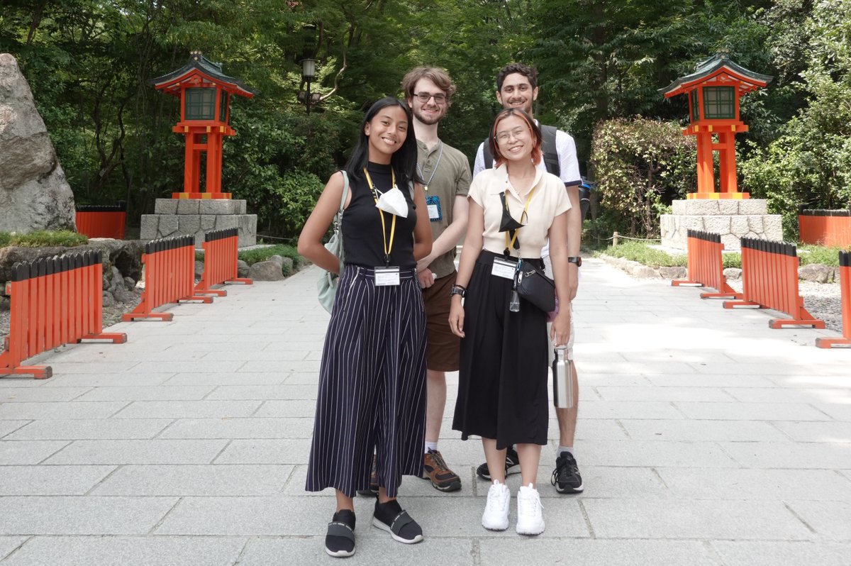 iCeMS_KU_INTL's tweet photo. Do you know iCeMS has its own internship for international students? This summer we welcomed four students from 🇵🇭🇨🇦🇺🇸. They gave great research presentations and enjoyed an excursion to Shimogamo-Shrine. Apply it next year if you want to enjoy interdisciplinary science. Fusion!! https://t.co/0TtAQcghoA