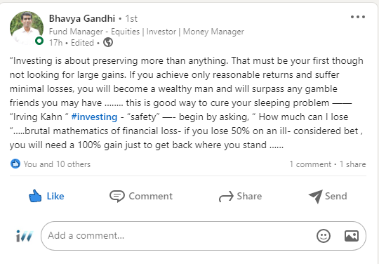 iwealthLLP's tweet photo. check what our fund manager has to say......

#StockMarket #wednesdaythought #Trending #explorepage #fundmanager #iwealth #investing #finance https://t.co/vOMfoE1YNO