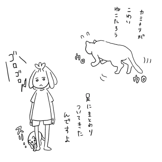 かみなりがこわいねこ 