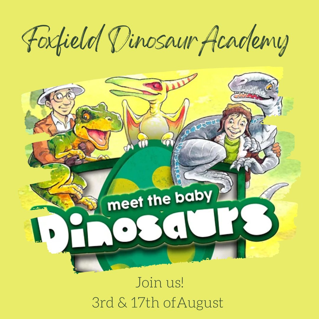 Did you know that we're open on Wednesday during the holidays?

Today is our NEW Dinosaur Academy: foxfieldrailway.co.uk/event/foxfield…

<a href="/EnjoyStaffs/">Visit Staffordshire</a> @visitstoke