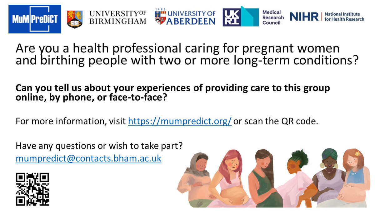 **Could you help the MuMPreDiCT team with this research?** 
All GPs will care for pregnant women and birthing people with LTCs
#TeamGP 

Pass it on...

mumpredict.org