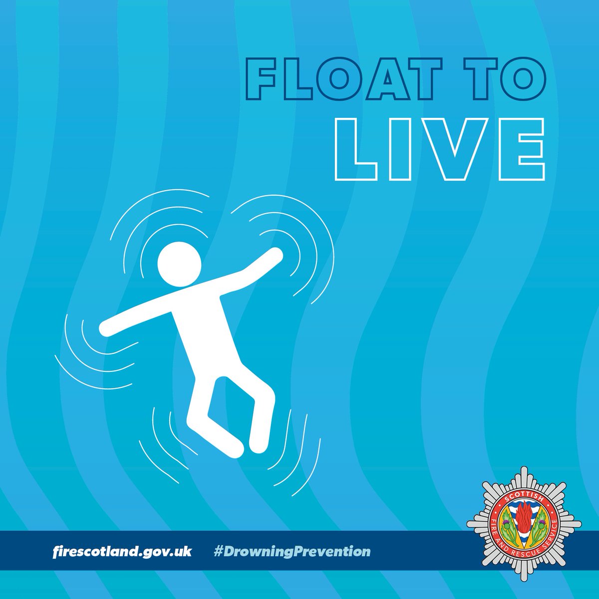 It might be warm, but cold water shock can still be deadly. If in trouble, fight your instincts &amp; remain calm.
Float to live. Lie on your back, spread arms and legs.
Once effects pass (about 90s) call for help, swim if able
More: rb.gy/nmwpch
#DrowningPrevention